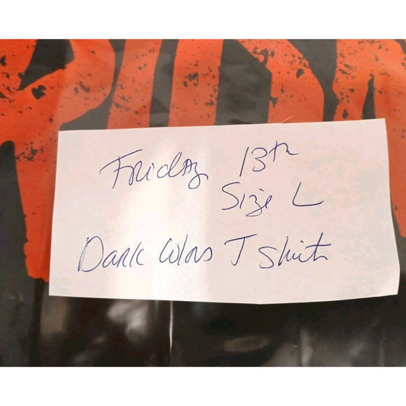 Friday The 13Th Jason Mask T-Shirt Men’s Sz L Black Graphic Scary Halloween Fear - Picture 10 of 10